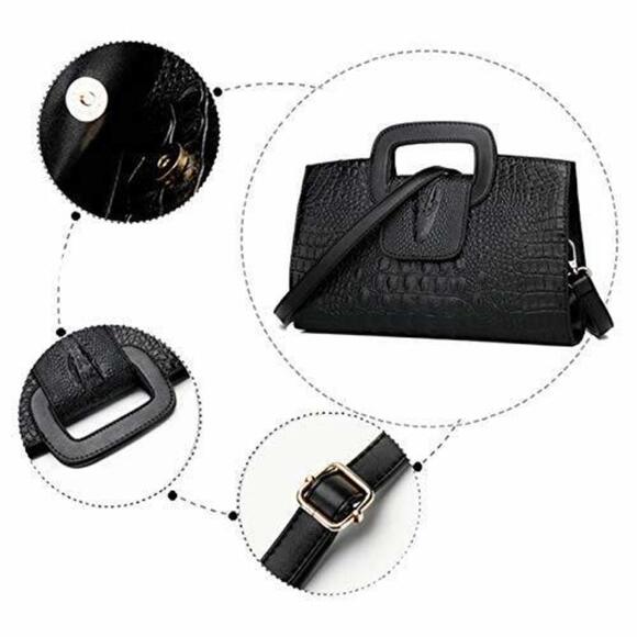 Modern Top Handle Satchel Purses For Satchel Bags For Fashion Crossbody Bags F - Picture 7 of 7